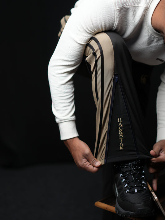Hackstar Men’s Straight Fit Bootcut Lower | Imported NS Terry Track Pant