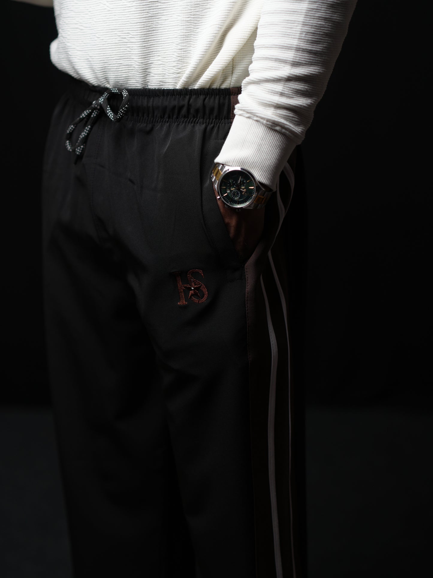 Hackstar Men’s Straight Fit Bootcut Lower | Imported NS Terry Track Pant