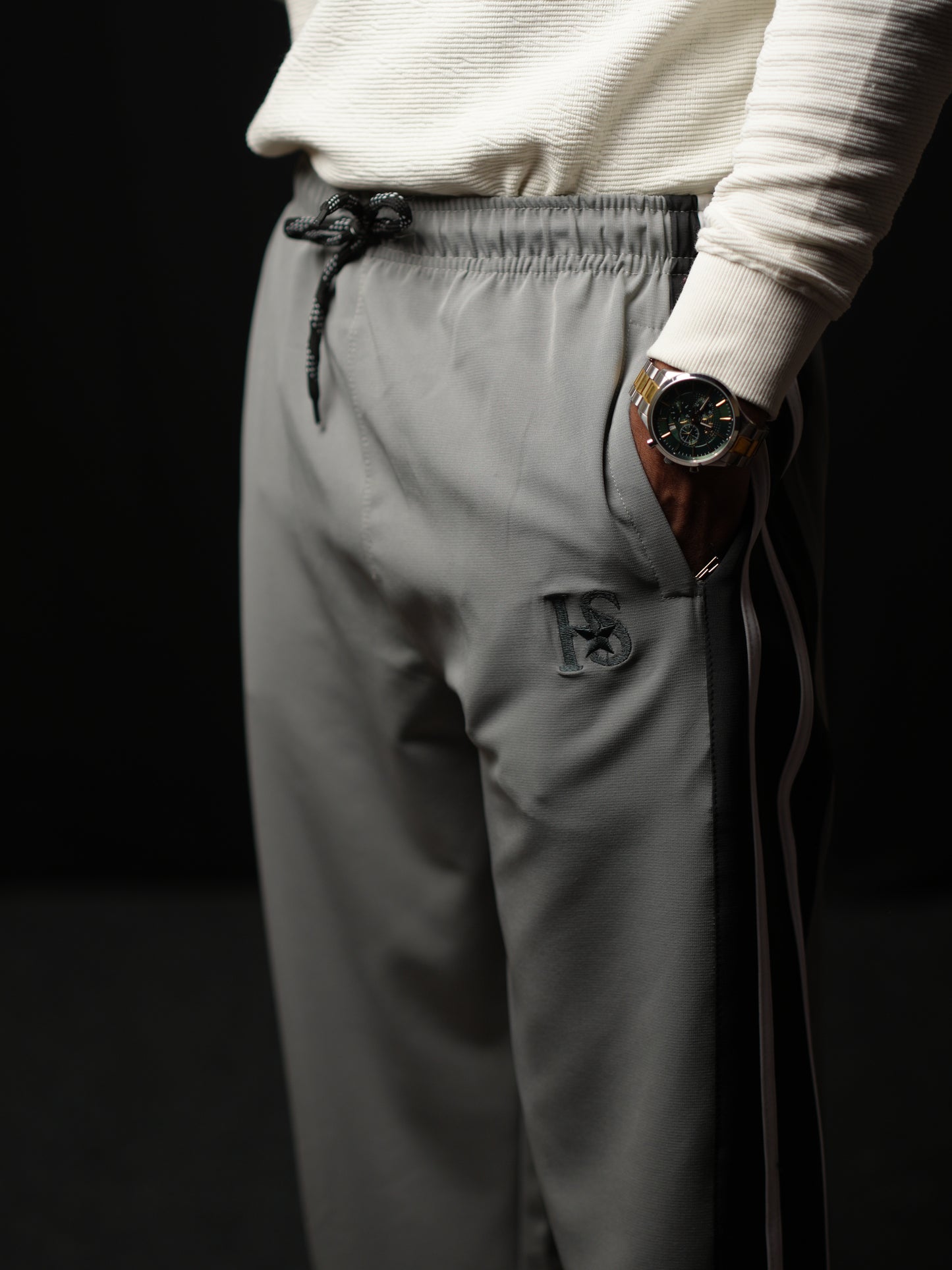 Hackstar Men’s Straight Fit Bootcut Lower | Imported NS Terry Track Pant