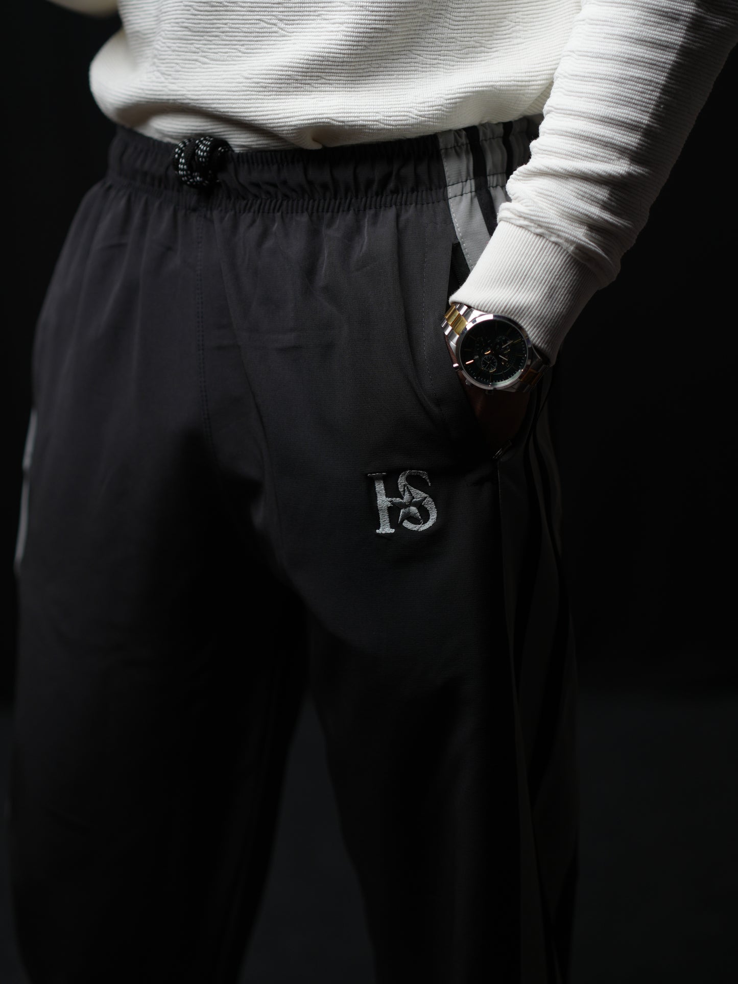 Hackstar Men’s Straight Fit Bootcut Lower | Imported NS Terry Track Pant